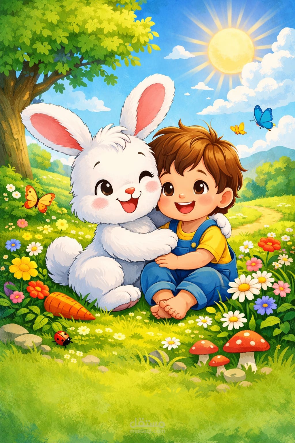 كتاب تلوين كامل للأطفال بصيغة PDF جاهز للطباعة مناسب للأطفال من 3 إلى 6 سنوات (أو حسب العمر اللي تحبه)