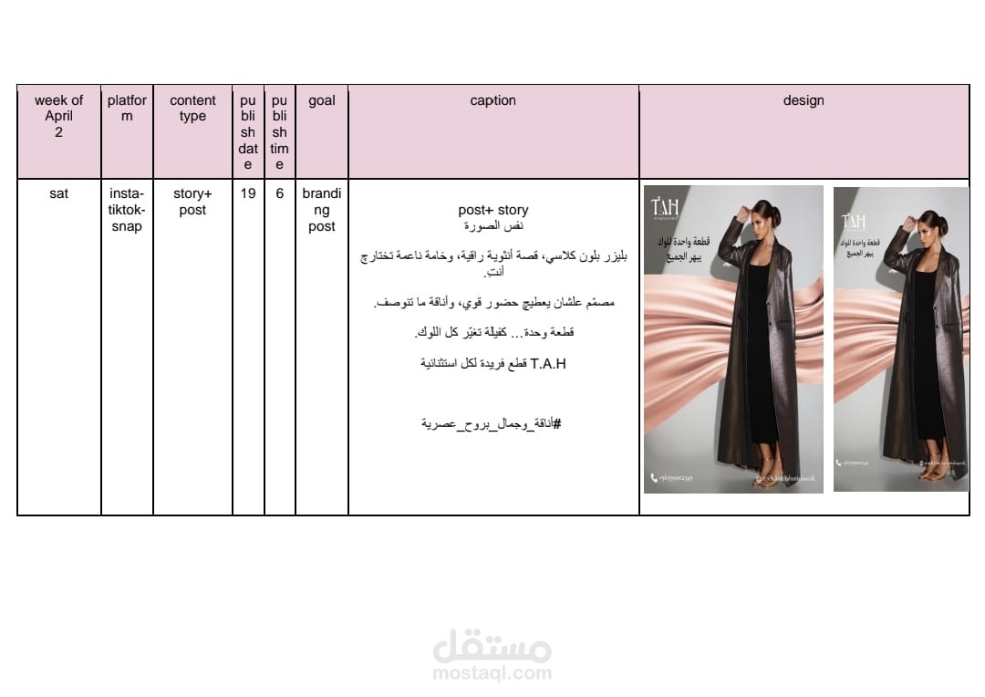 إعداد خطة محتوى استراتيجية وجدولة أسبوعية (Content Planning)
