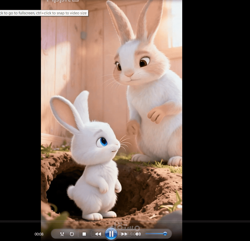 تحويل قصة مكتوبة الى فيديو تفاعلي للاطفال باستخدام الذكاء الصناعي