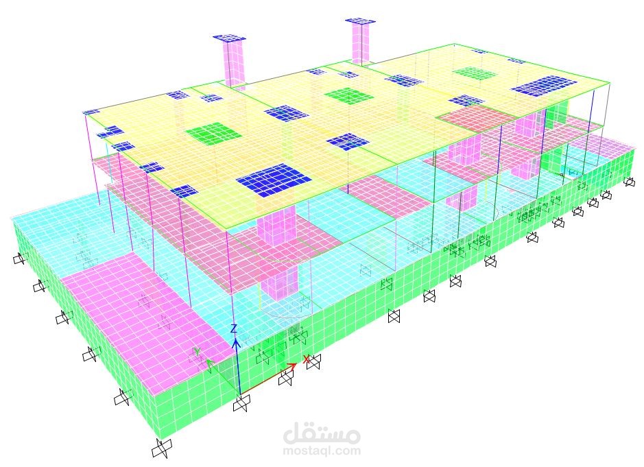 مبني تجاري إداري بمدينة الدوحة - قطر  - مسطح 2500م2 - 4 طوابق