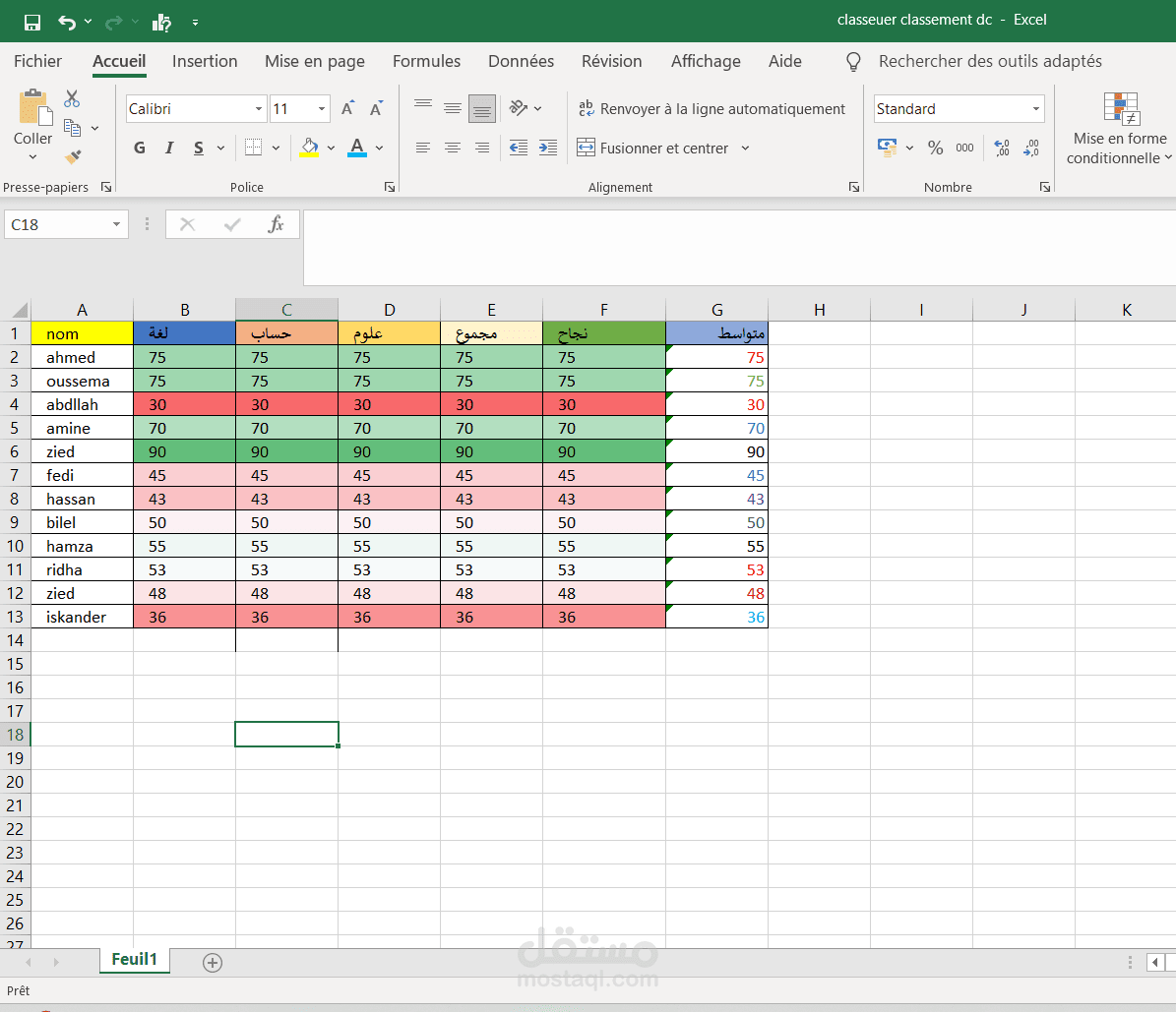 تنظيم وإدخال بيانات في ملف Excel باحتراف