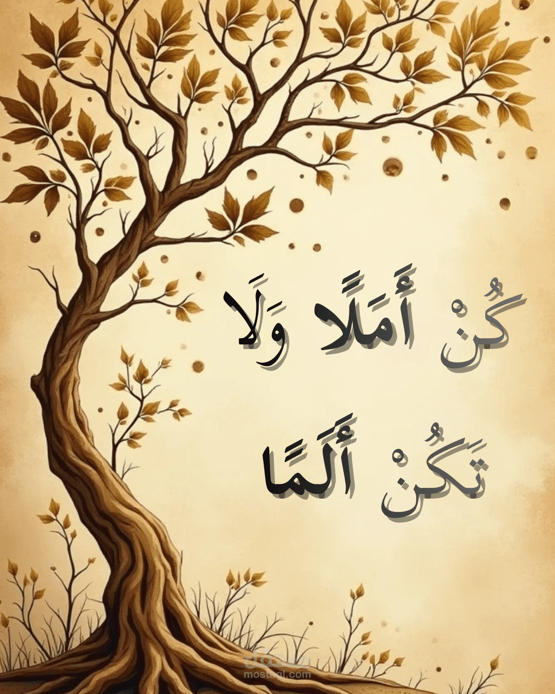 تصميم بوست تحفيزي للسوشيال ميديا