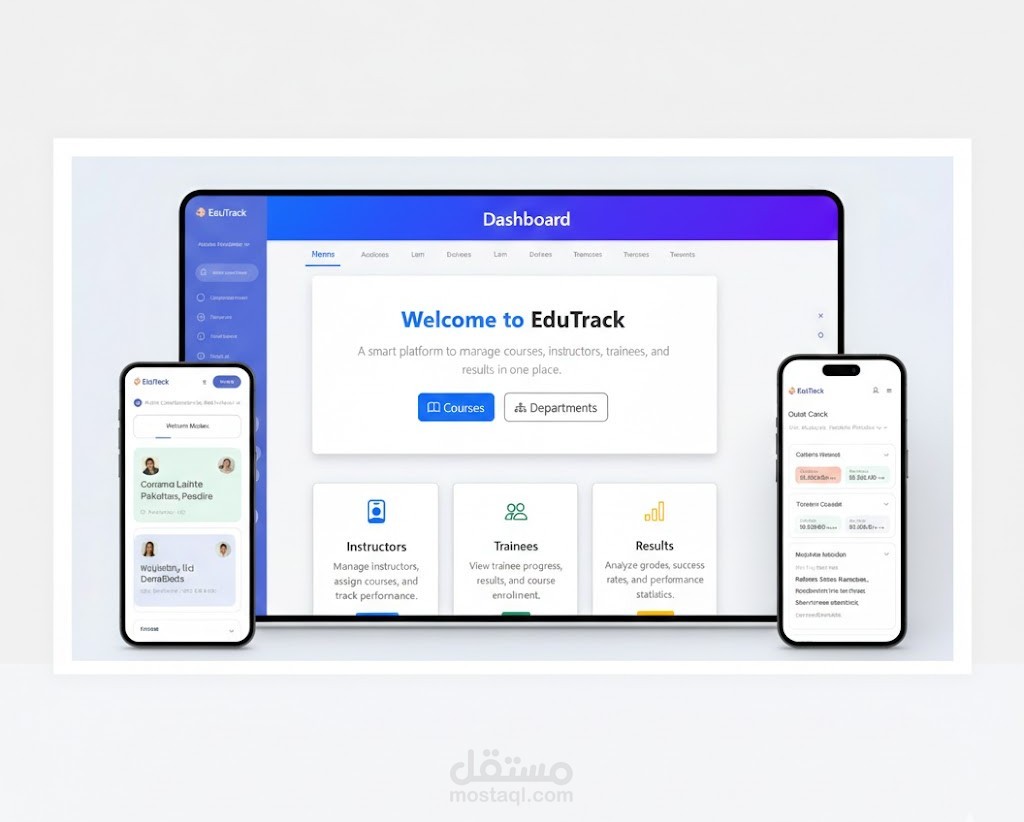 نظام ويب متكامل باستخدام ASP.NET MVC لإدارة المؤسسات التعليمية مثل الأكاديميات أو مراكز التدريب