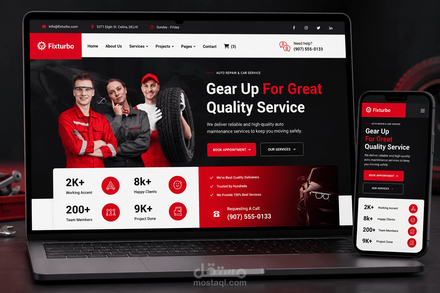 تطبيق خدمات وصيانة السيارات Fixturbo