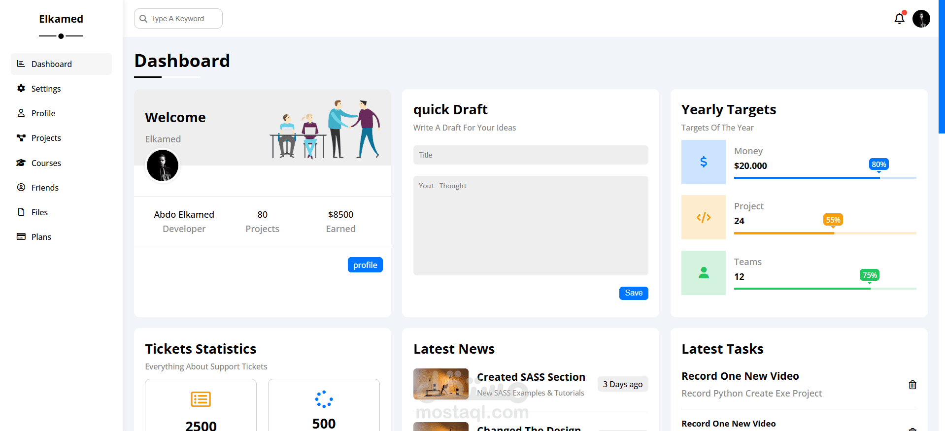 Admin-Dashboard-Management-Panel
