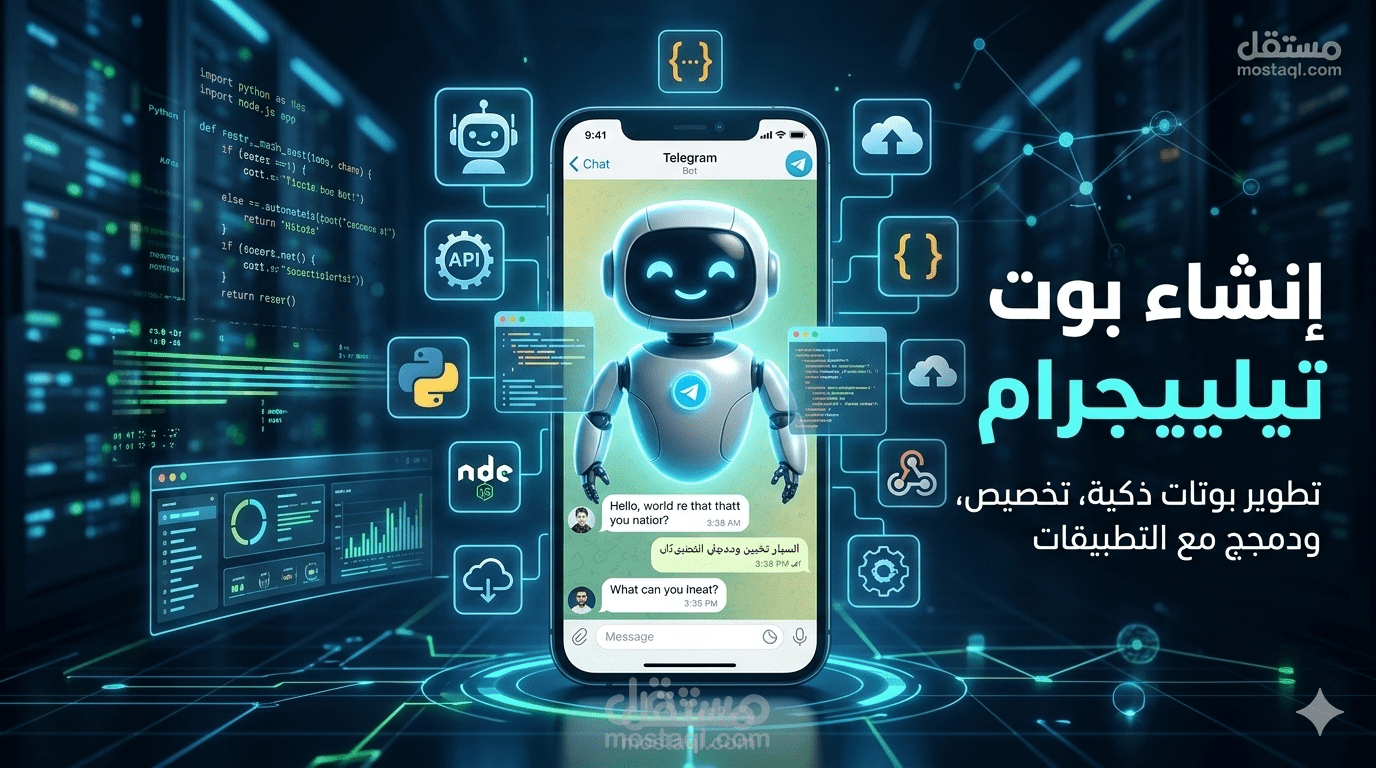 تطوير بوت تيليجرام للتحكم في الكمبيوتر عن بعد