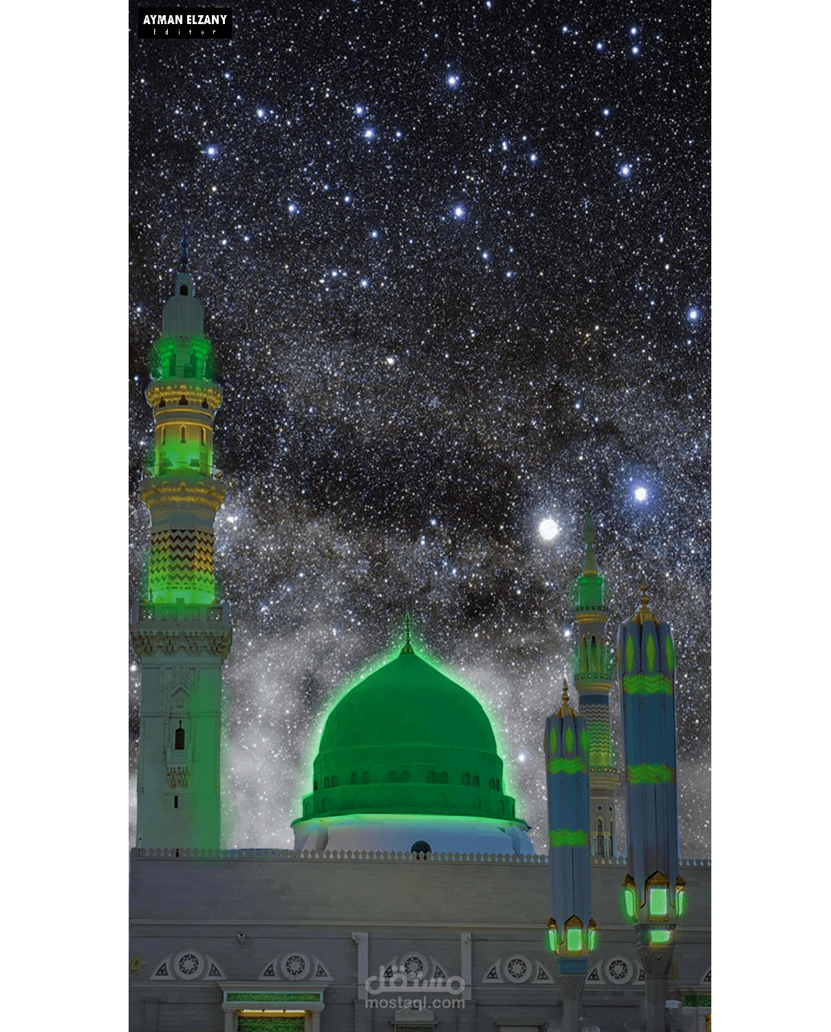 تصميم باالفوتوشوب لمسجد النبوي