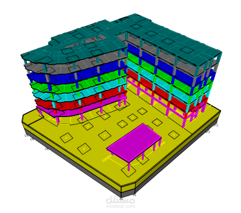 تصميم مبني تجاري فندقي - مدينة جدة - المملكة العربية السعودية