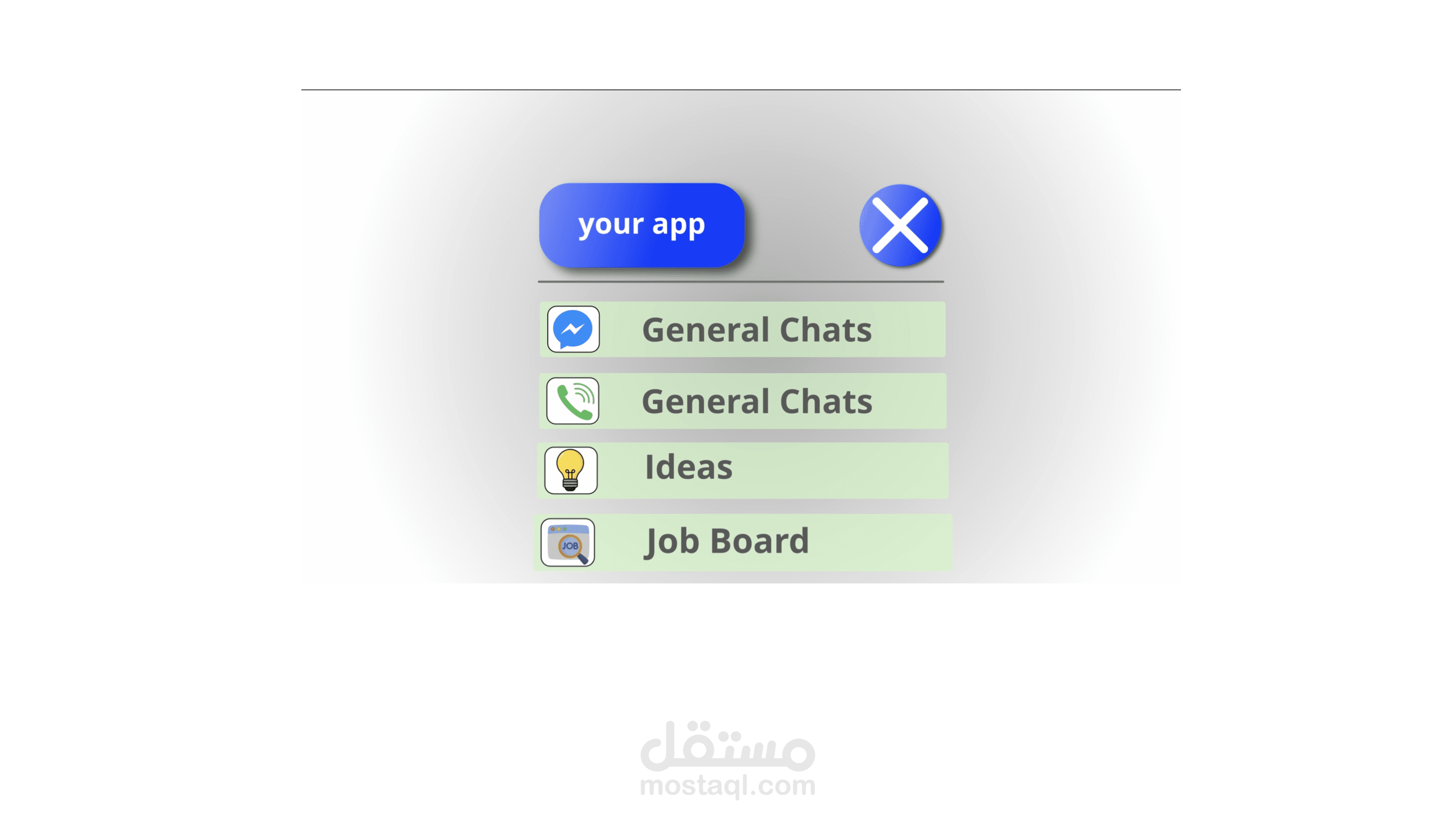 Simple motion for application ad