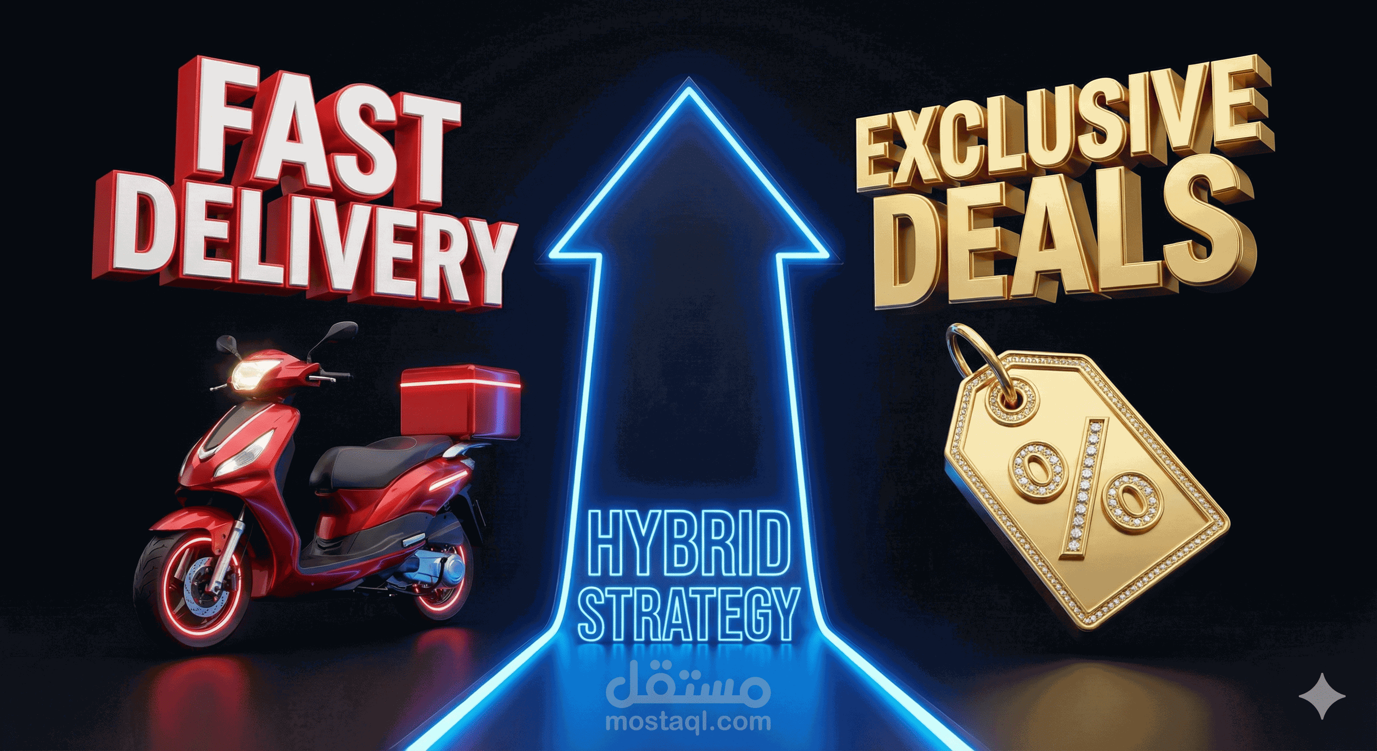 تطوير نموذج عمل هجين (Hybrid Business Model) وخطة إطلاق لتطبيق توصيل في سوق تنافسي