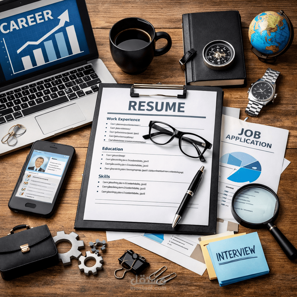 تصميم سيره ذاتيه بنظام ATS باسلوب احترافي