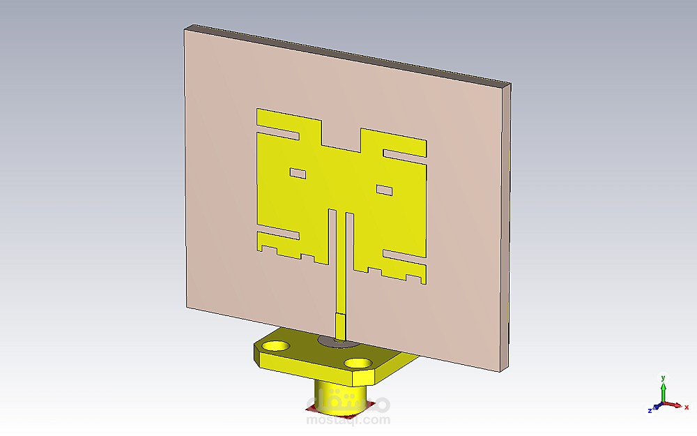 تصميم Patch antenna 2.4GHz