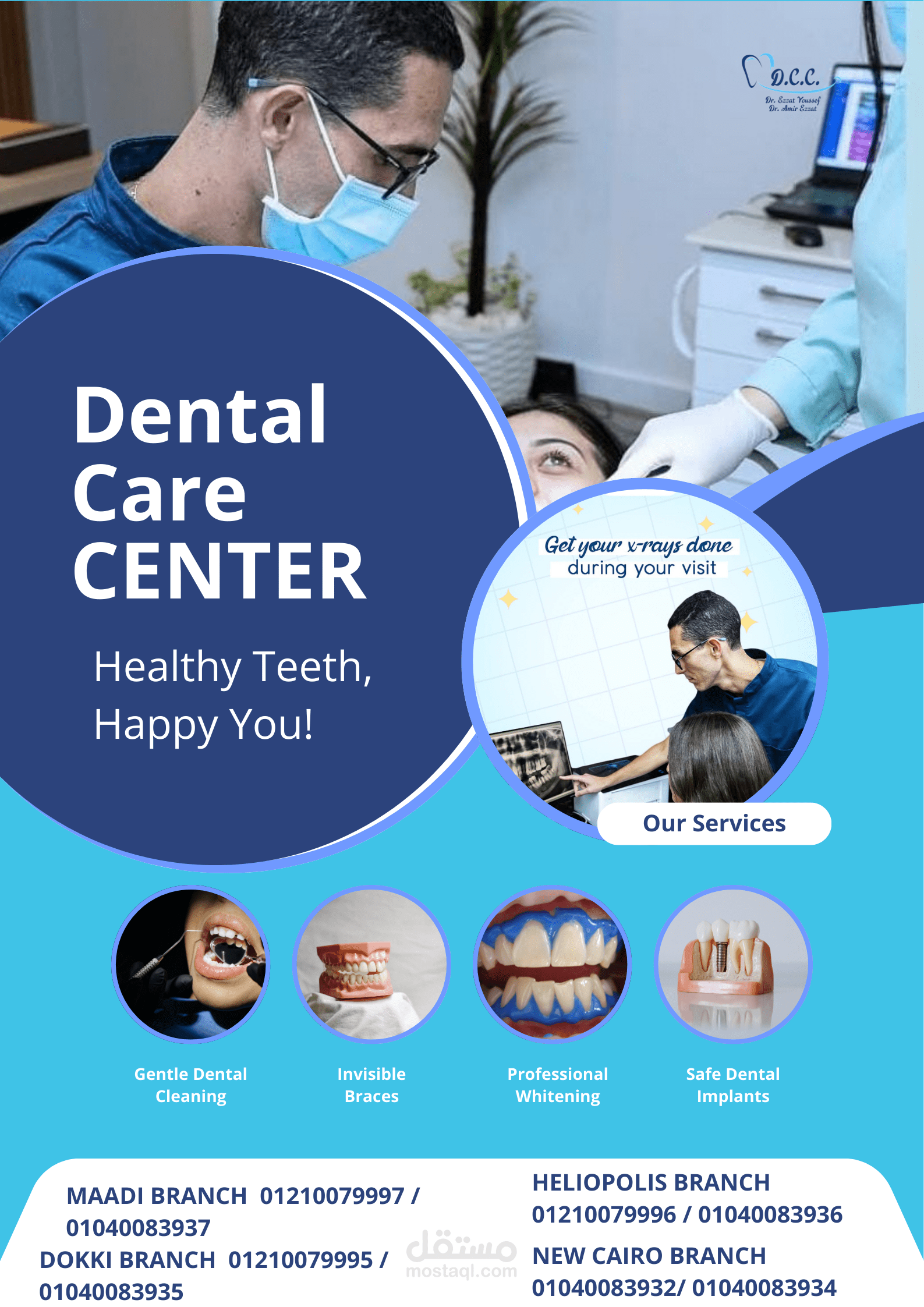 Dental Care Center – Modern Medical Poster Design