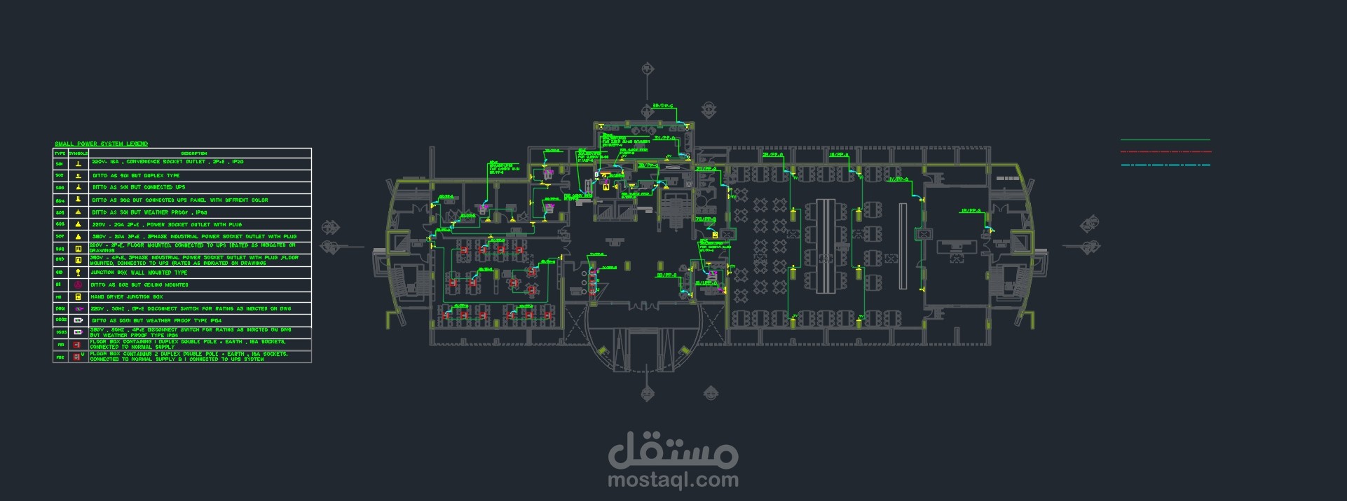 مشروع تصميم بور لمبنى ادارى فى السعوديه