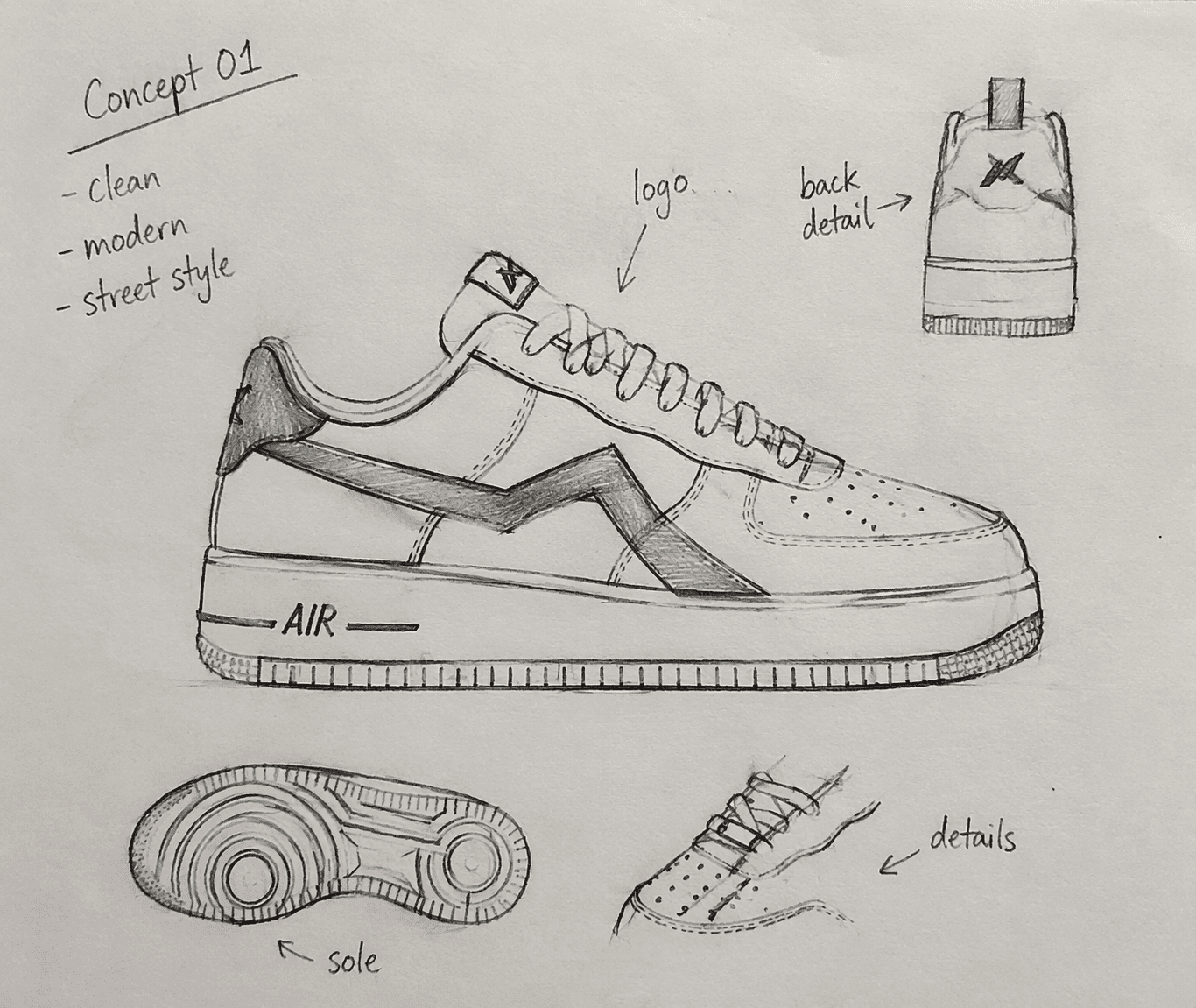 رسم حذاء ابداعي