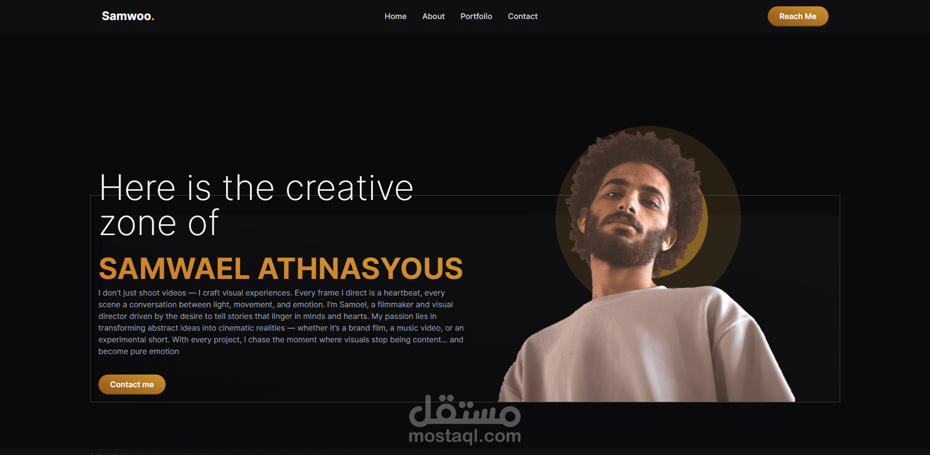 موقع لعرض الأعمال السابقة