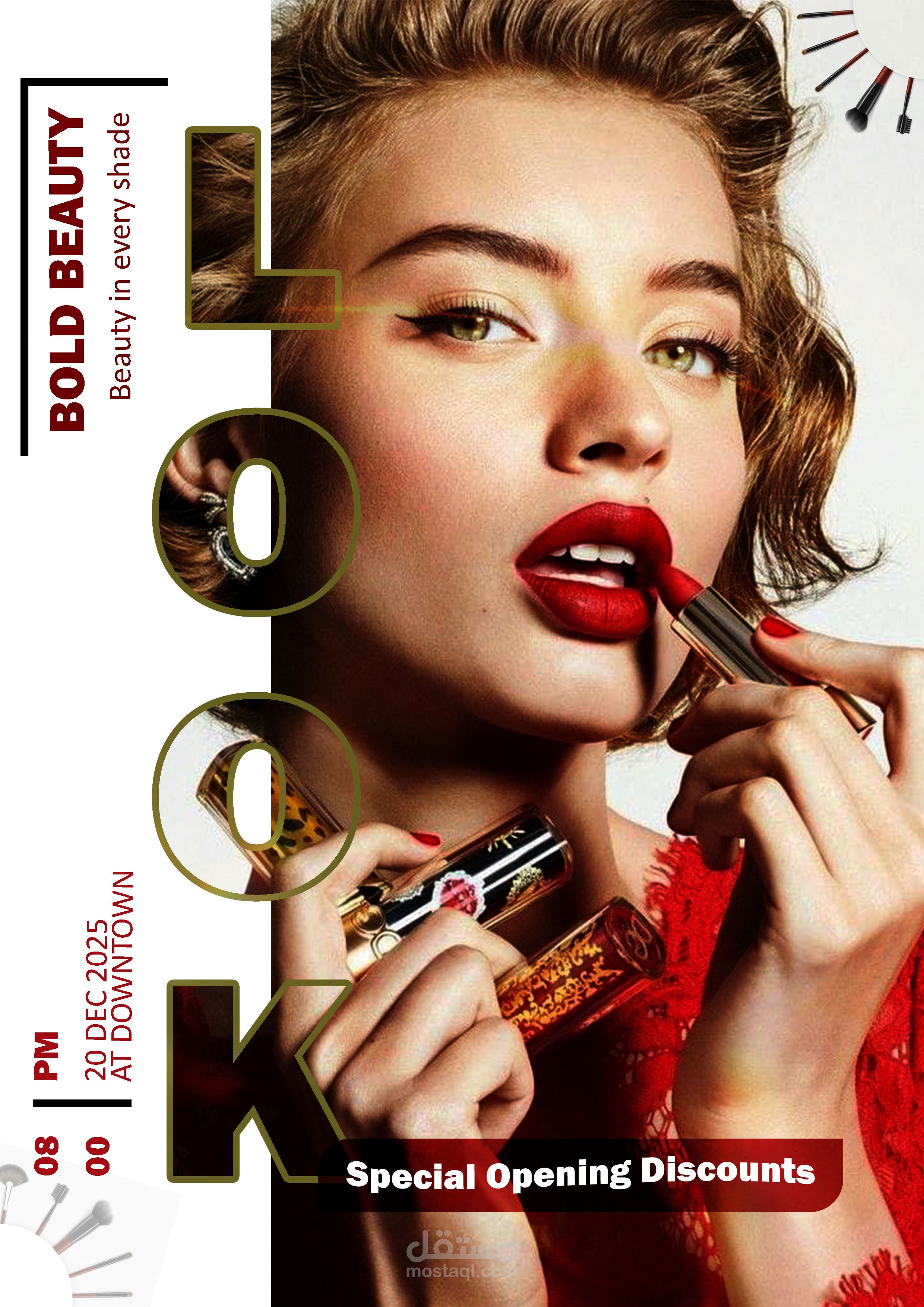 Beauty Makeup Promotional Poster Design