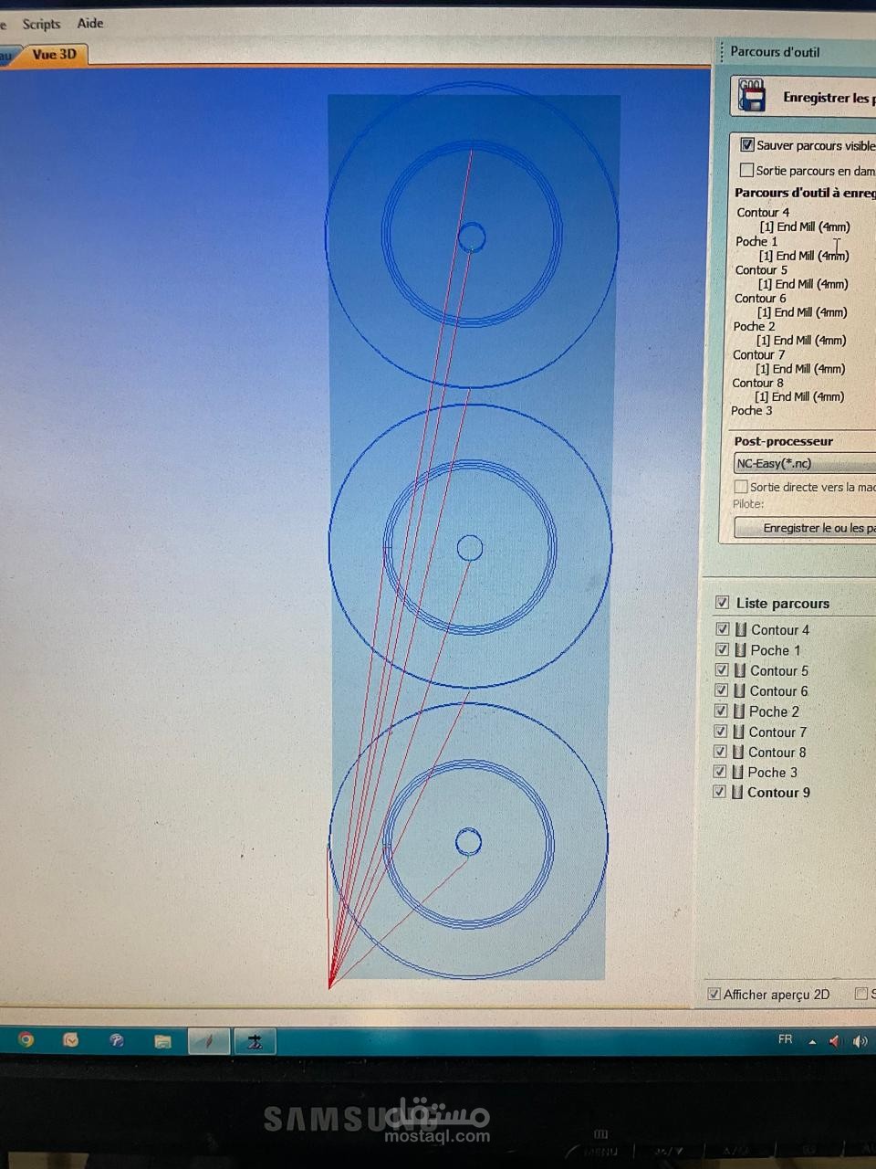 ثلاث دوائر ميكانيكية دقيقة