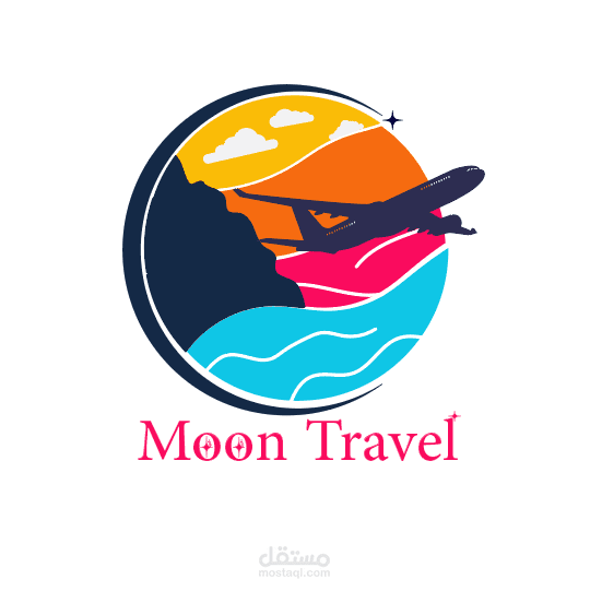 لوغو شركة سياحية – Moon Travel