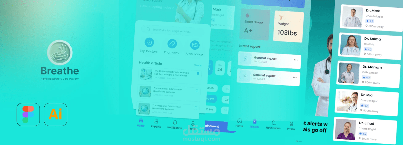 Medical Health Monitoring App – UX/UI Case Study