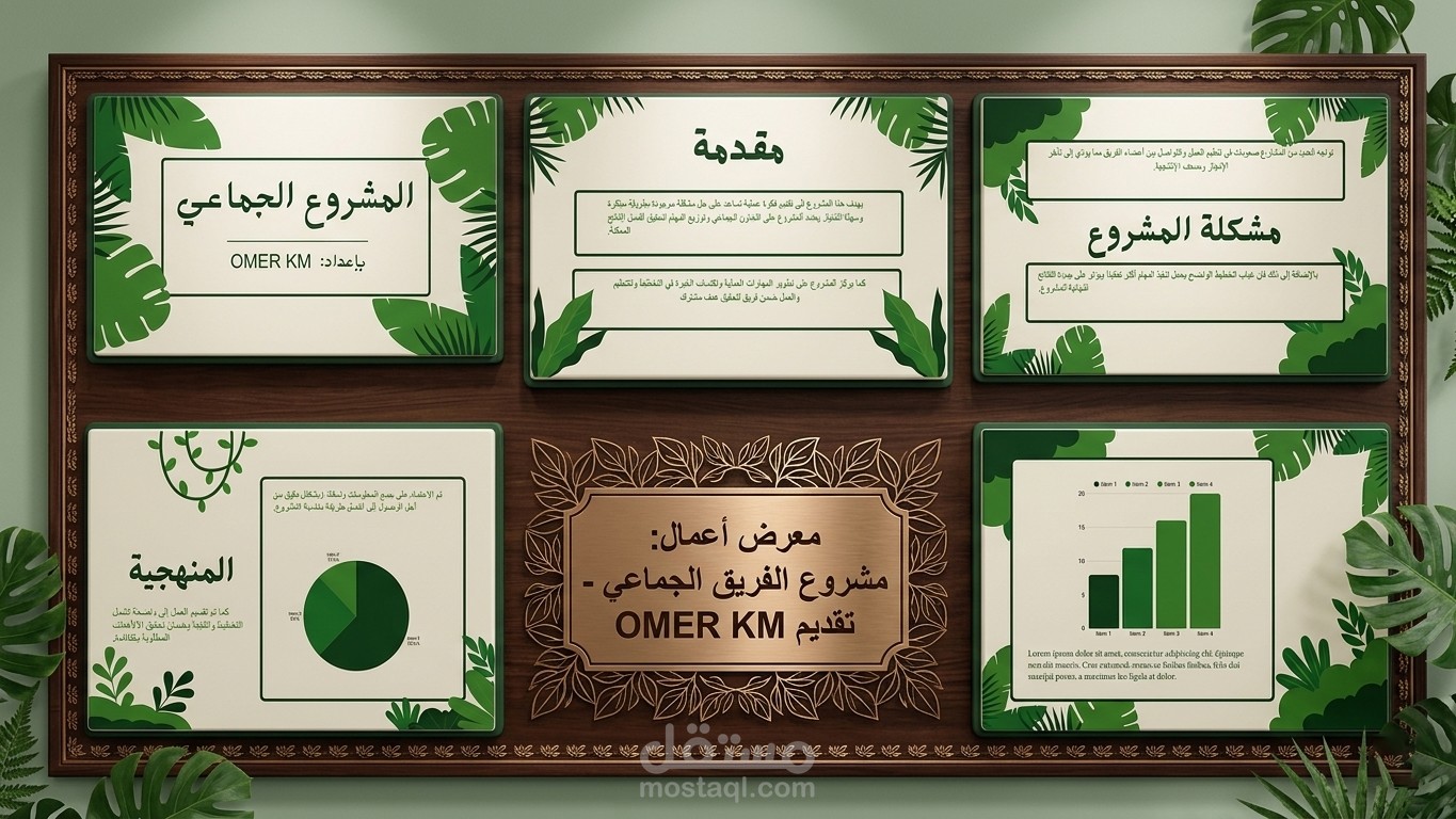 مشروع جامعي لأحد الطلاب