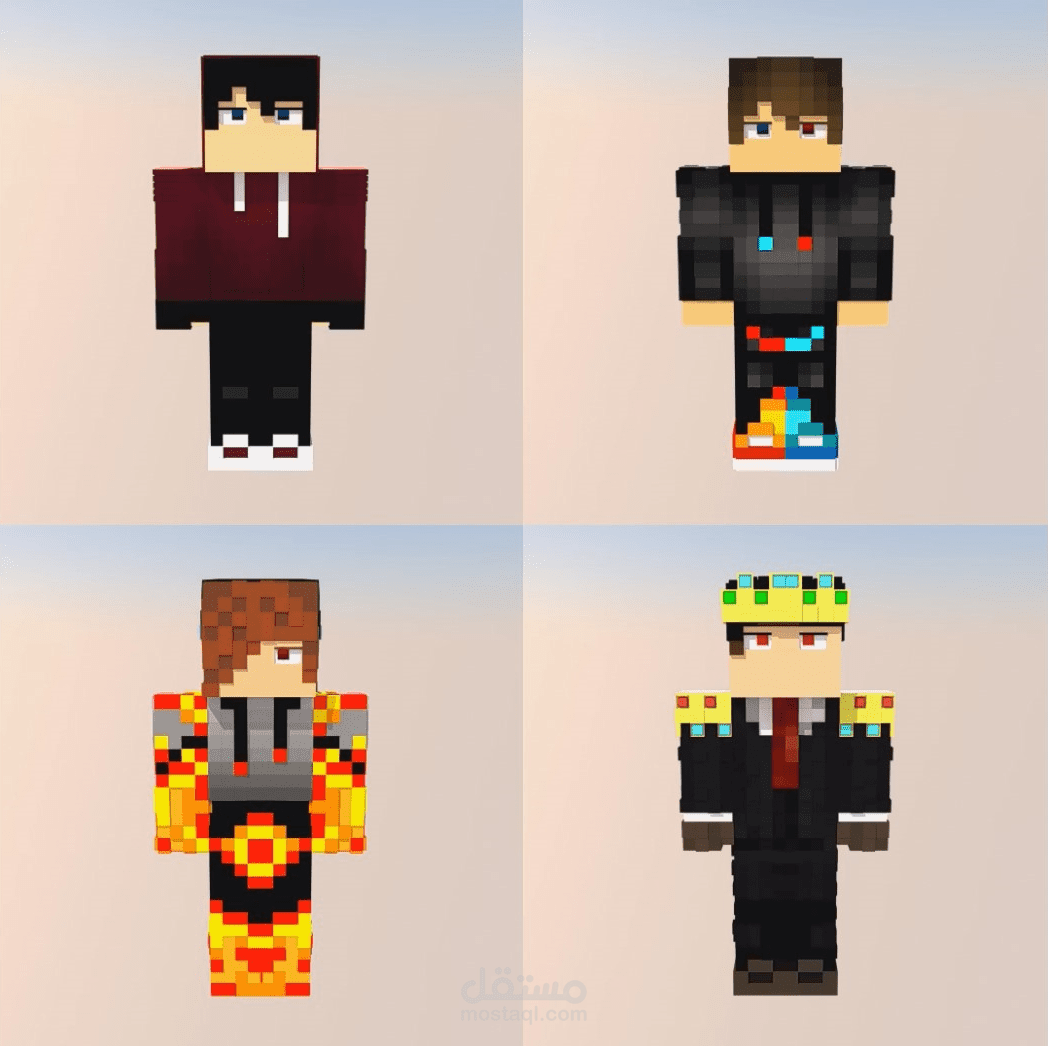 مجسمات للعبة ماينكرافت