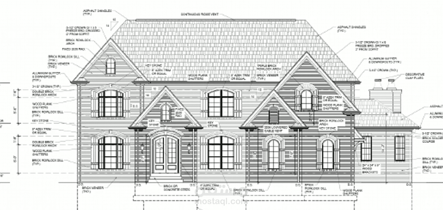 تحويل ملفات pdf لمخططات معمارية الى مخططات منفذة على برنامج الاتوكاد