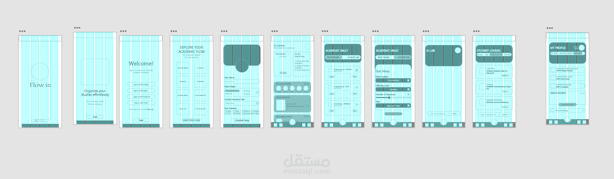 Mid-Fidelity wireframe