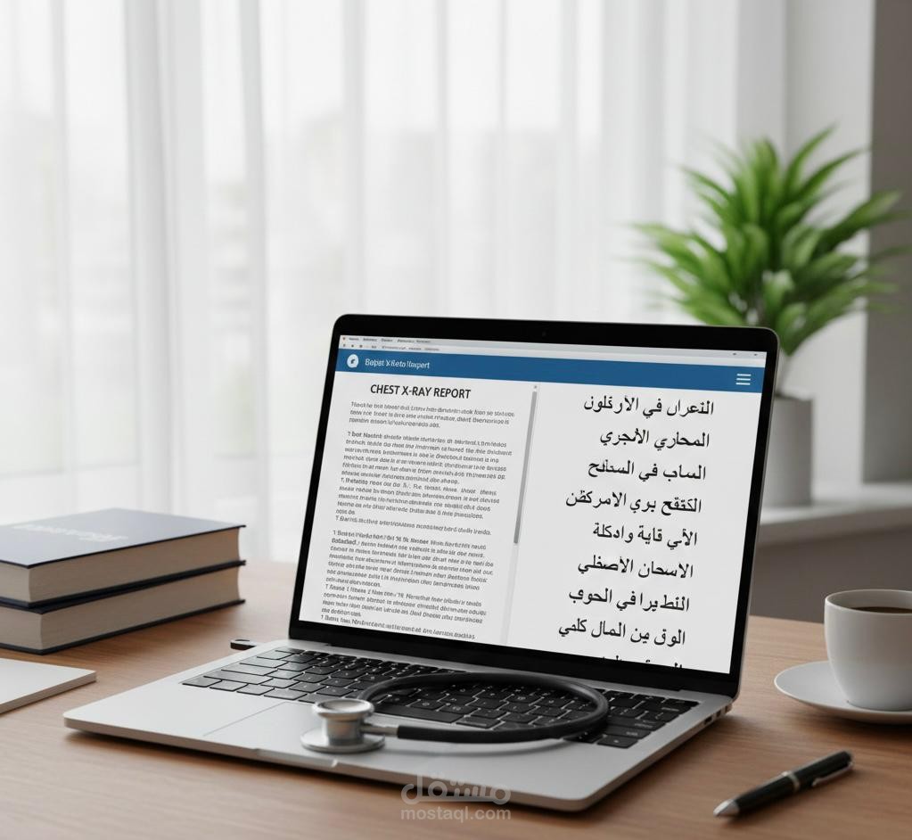 ترجمة تقرير أشعة سينية (X-Ray) متخصص