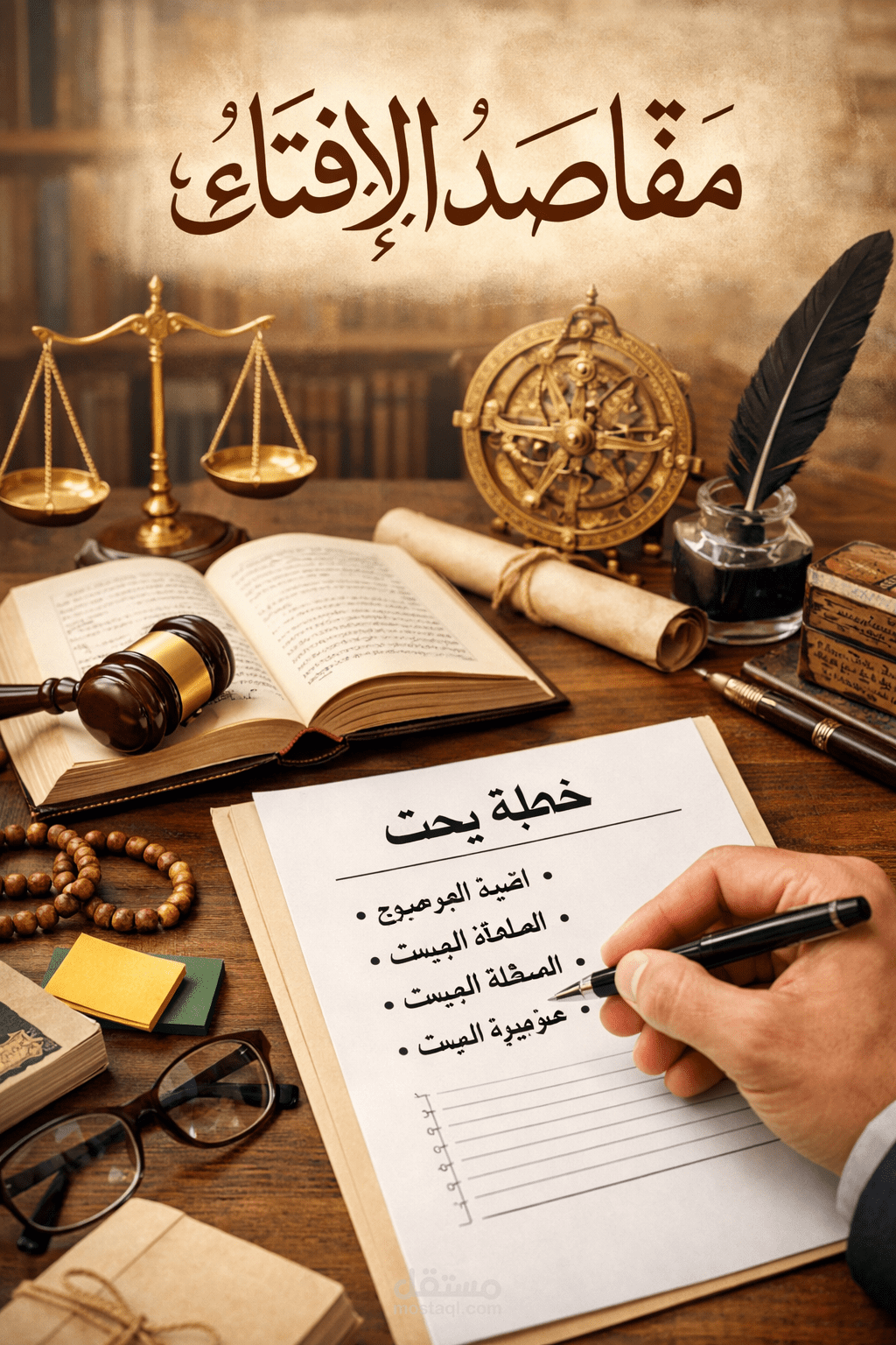 خطة بحث بعنوان مقاصد الإفتاء