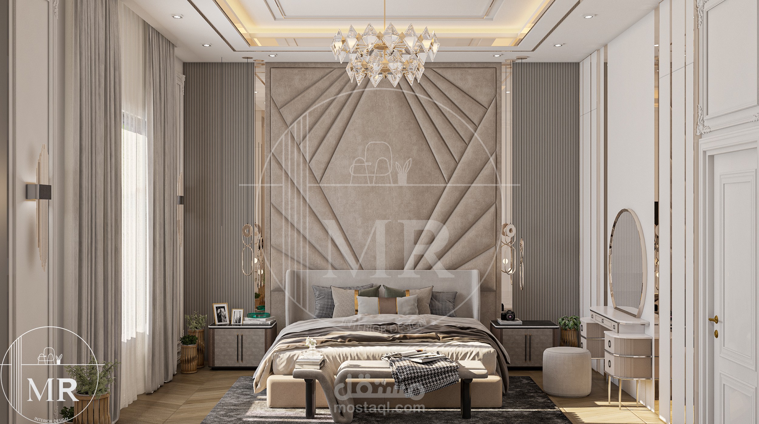 MASTER BEDROOM - غرفة نوم رئيسية