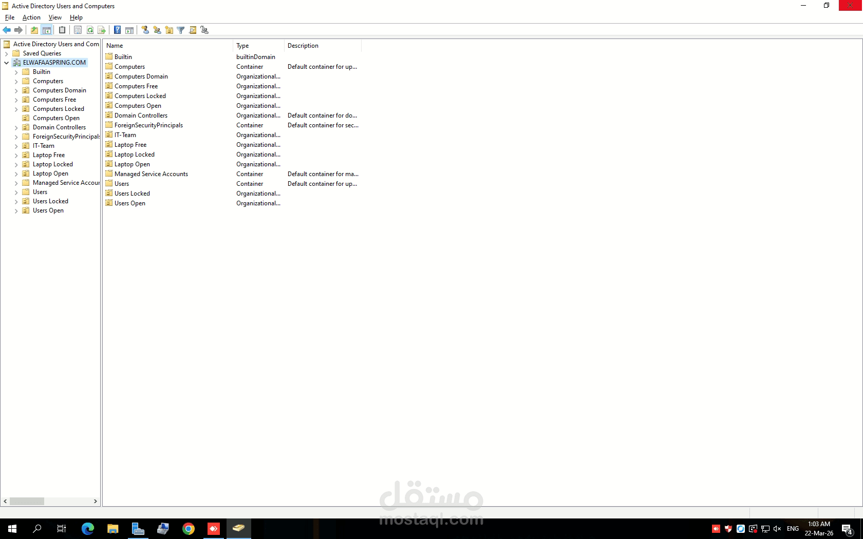 تصميم وتنفيذ شبكة داخلية لشركة وربط الأجهزة باستخدام Windows Server