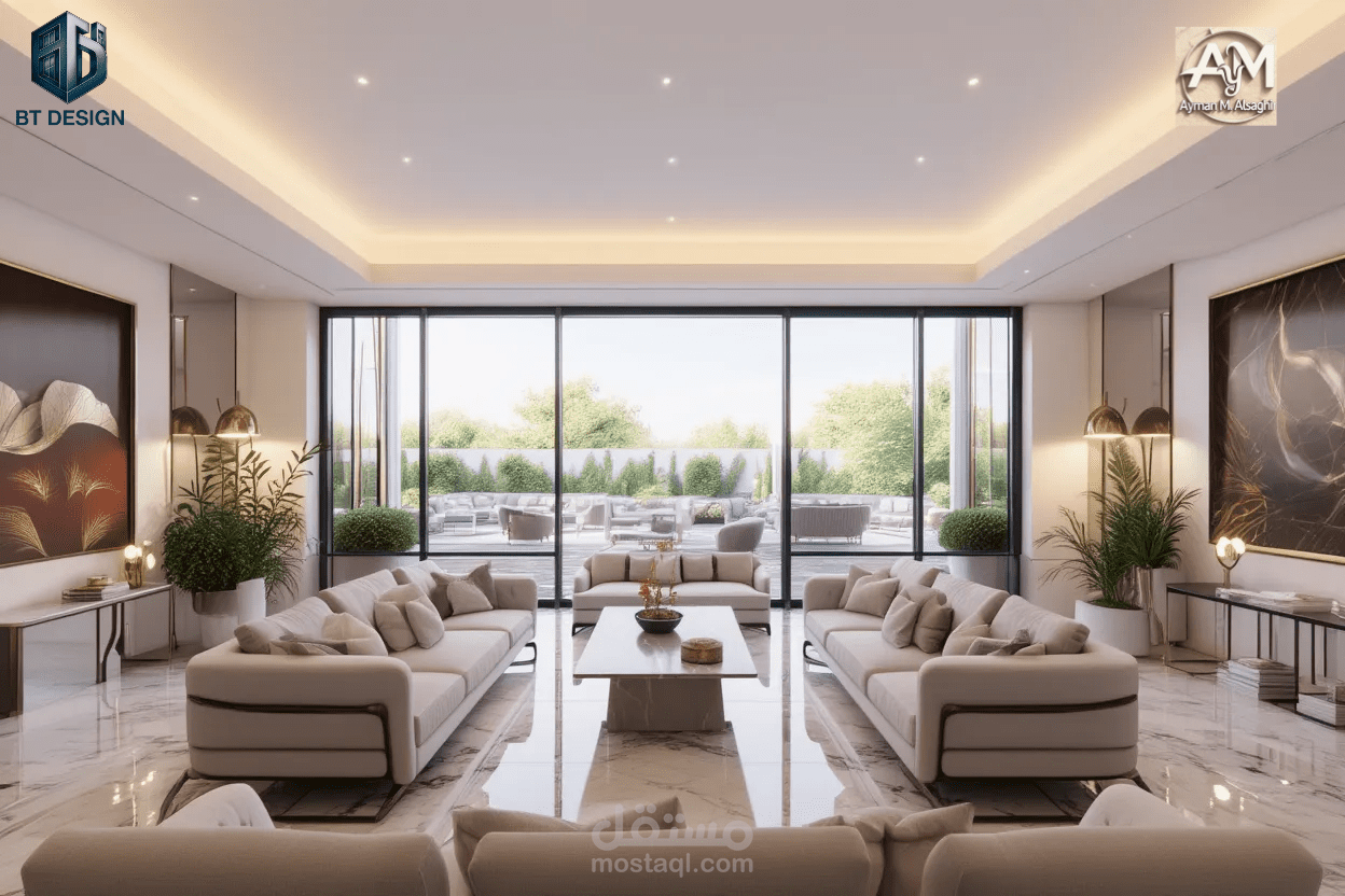 تصميم داخلي فيلا سكنية (د.نجوان بنت علي )