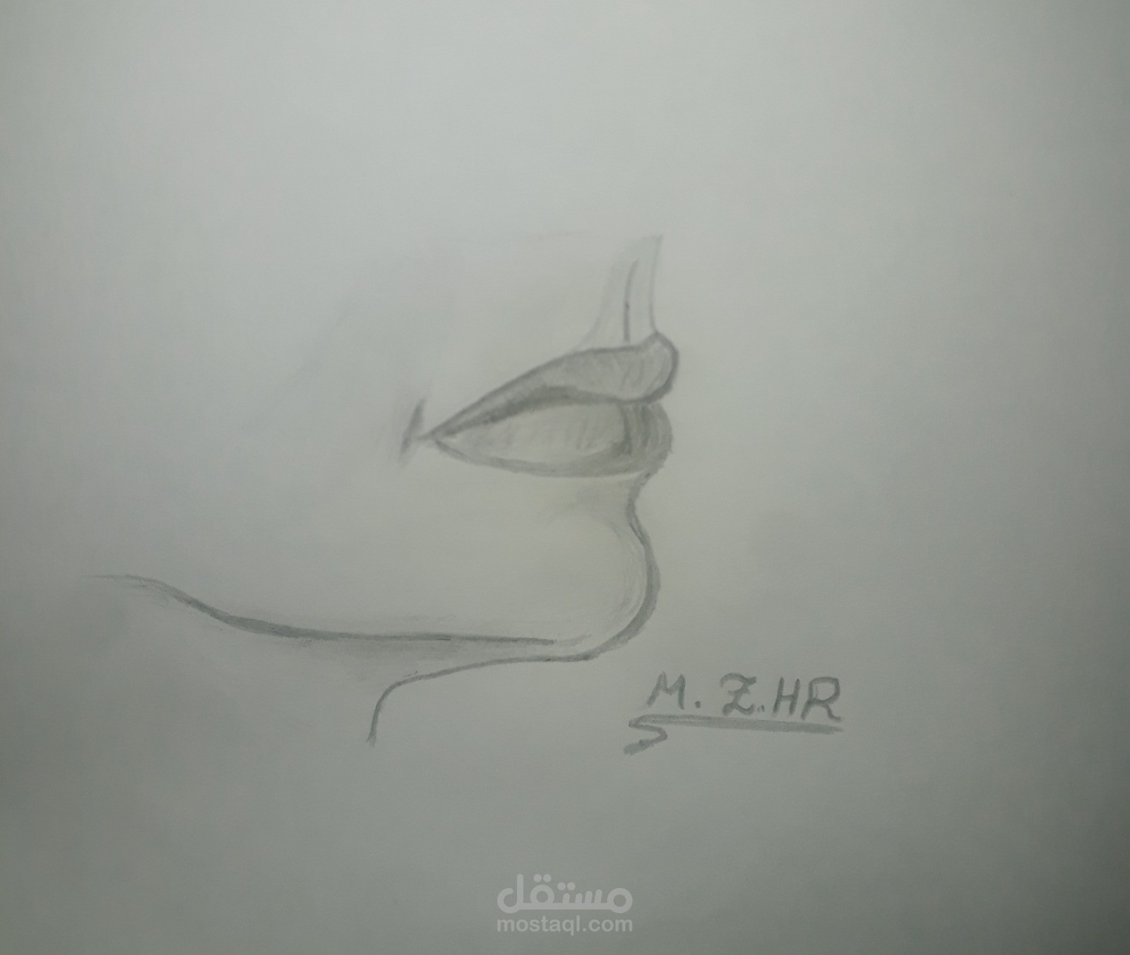 رسم يدوي بالقلم الرصاص