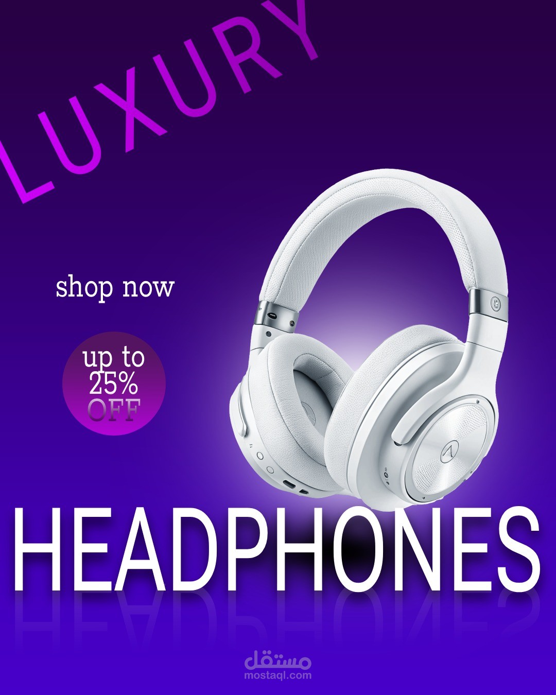 اعلان تخفيض ل headphone