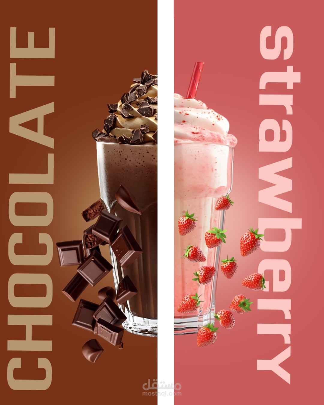 تصميم milkshake menu