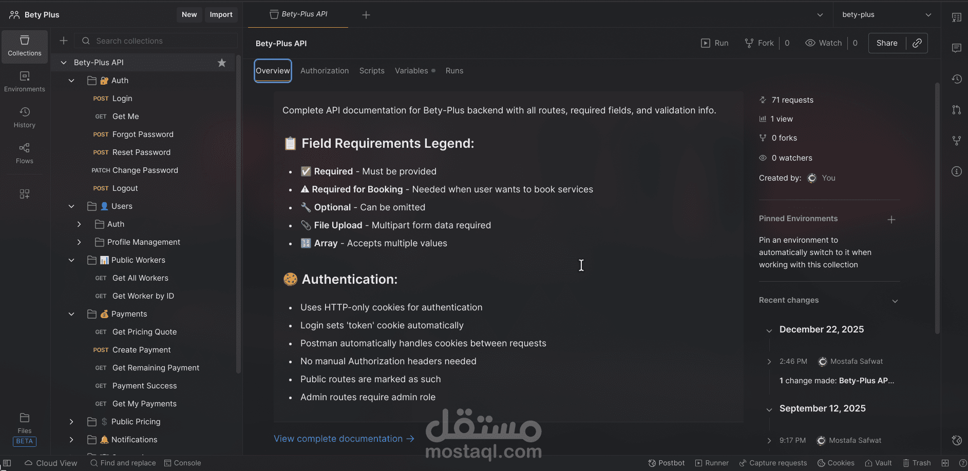 API  for Bety-Plus backend