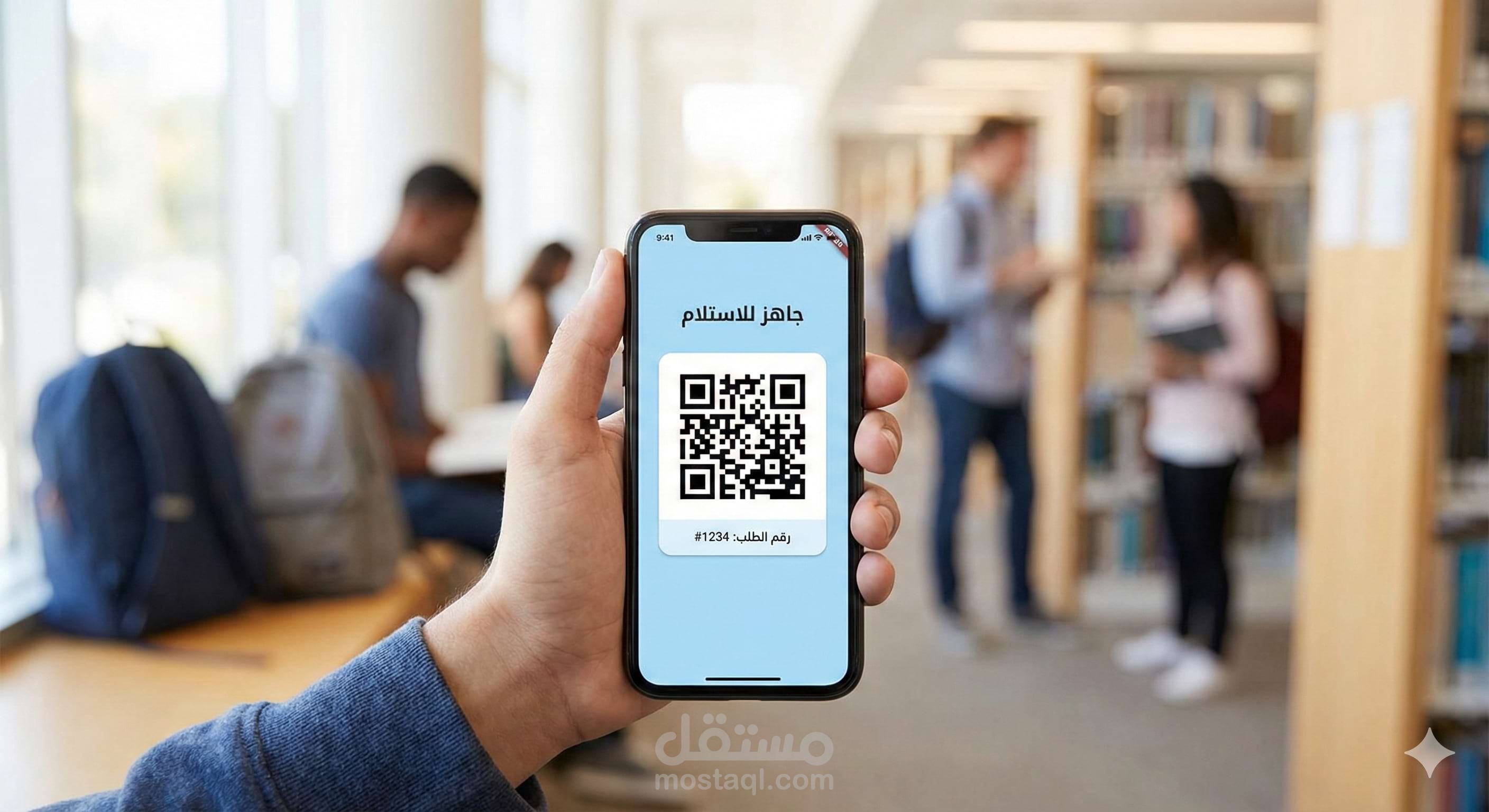 تطبيق خدمات طلابية متكامل مع نظام حجز وطباعة إلكتروني (QR Code)