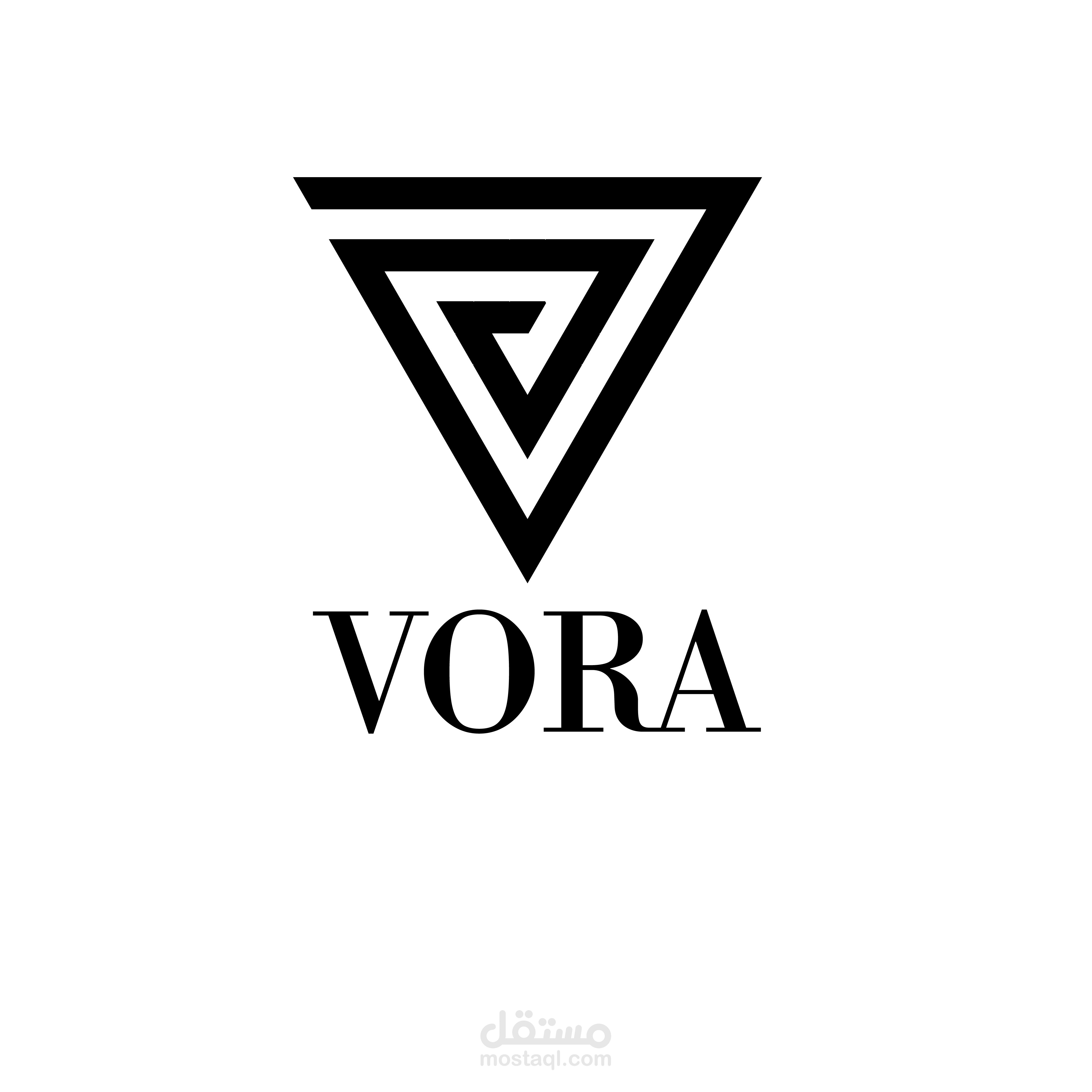 لوجو براند بإسم Vora