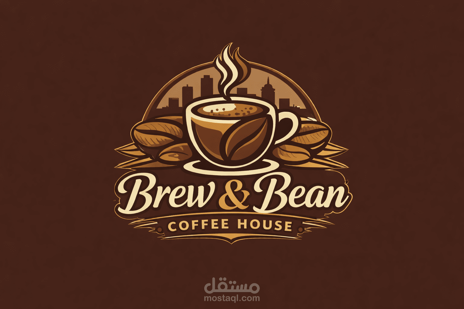Modern Cafe Logo Design