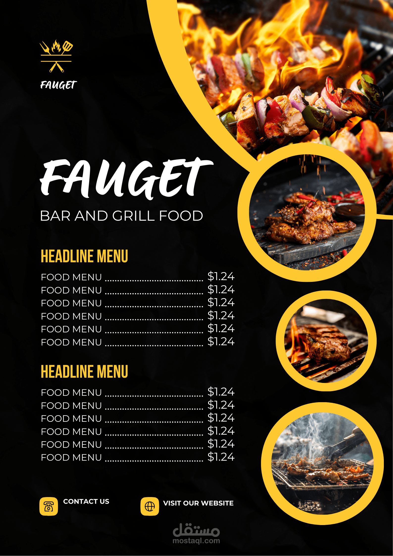 تصميم بوسترات احترافية للبيتزا والعروض التسويقية