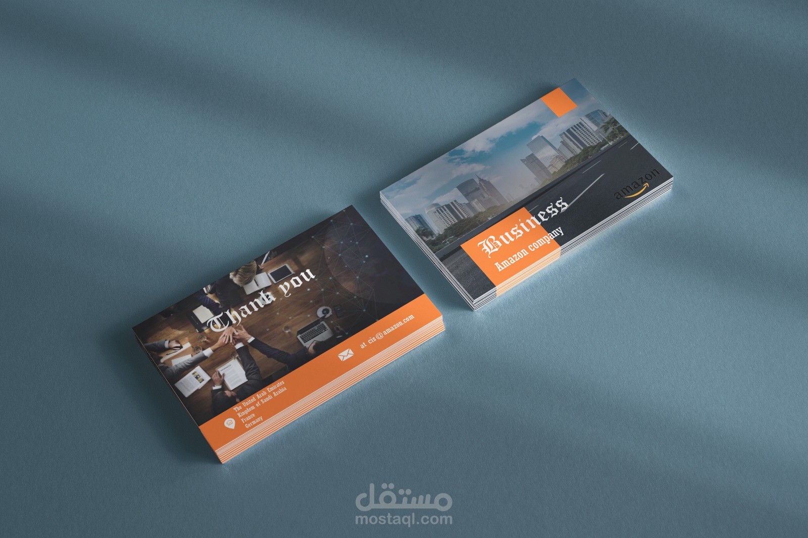 تصميم بروفايل تعريفي لشركة Amazon - توثيق لرحلة أكبر متجر إلكتروني عالمي