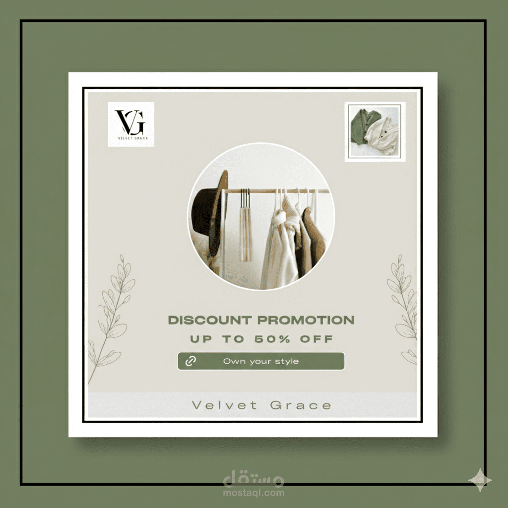 تصميم بوستر ترويجي لهوية براند ملابس شتوية | Winter Collection