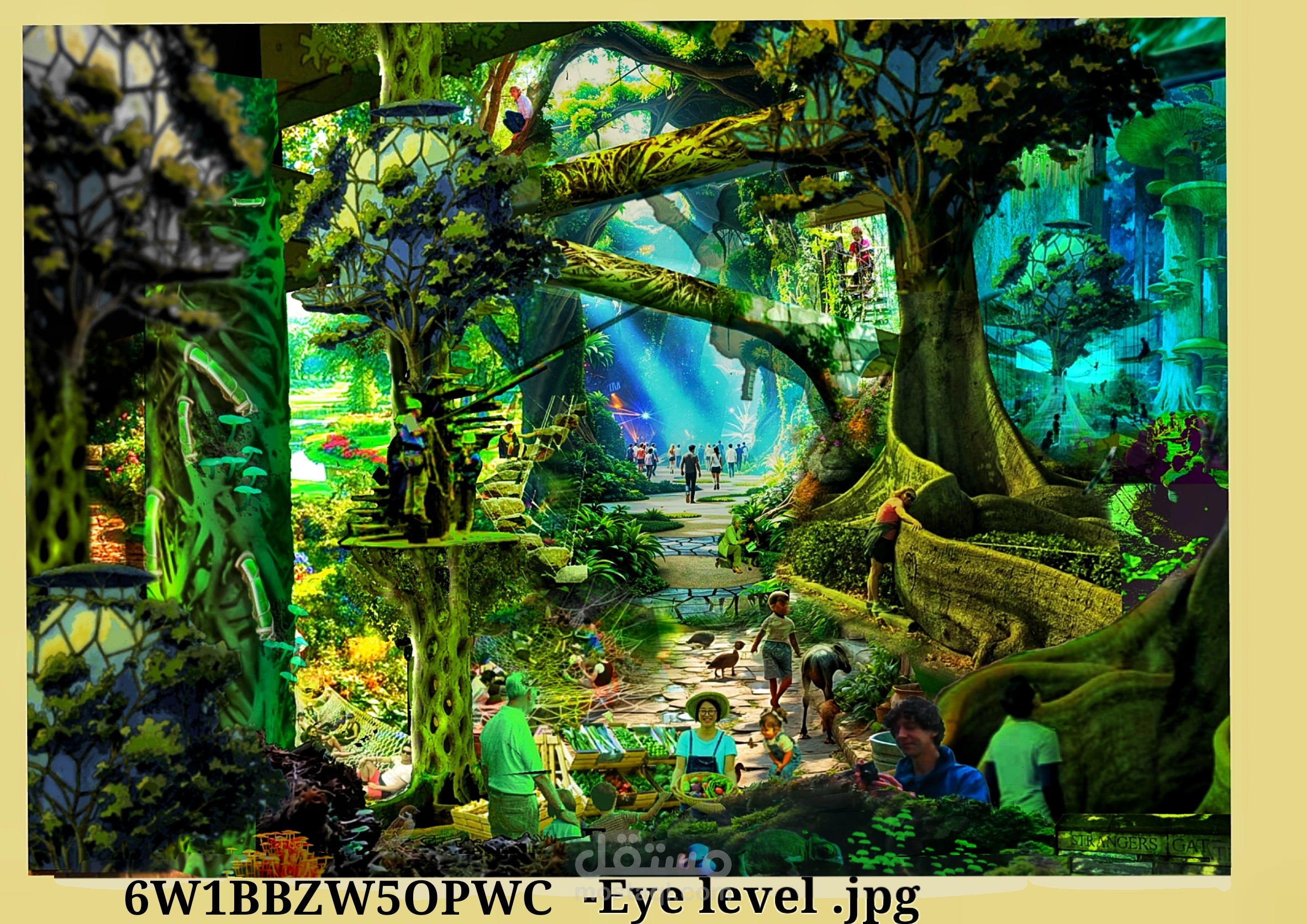 مستقبل الاخشاب مشاركتي في مسابقة معمارية