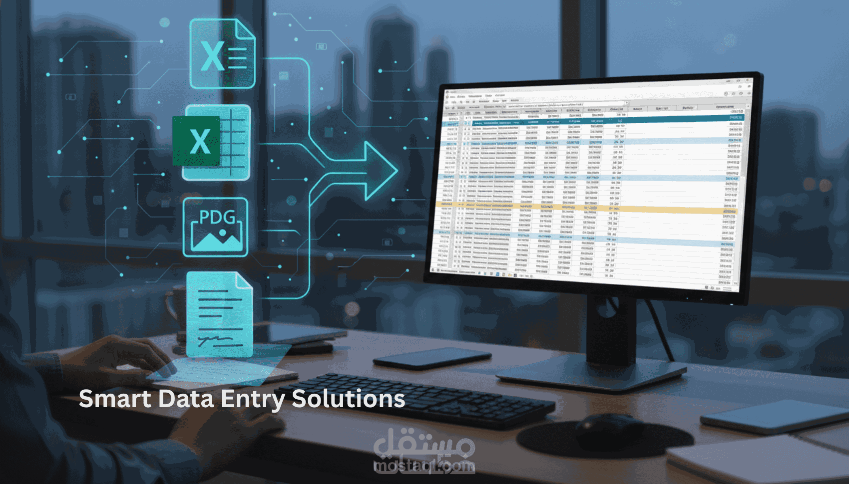 إدخال بيانات في Excel وتنسيقها في جداول