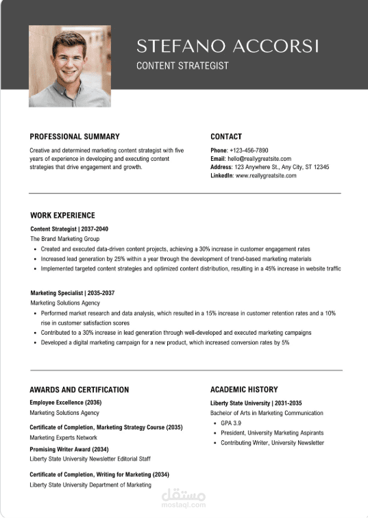 CV احترافي أقوى