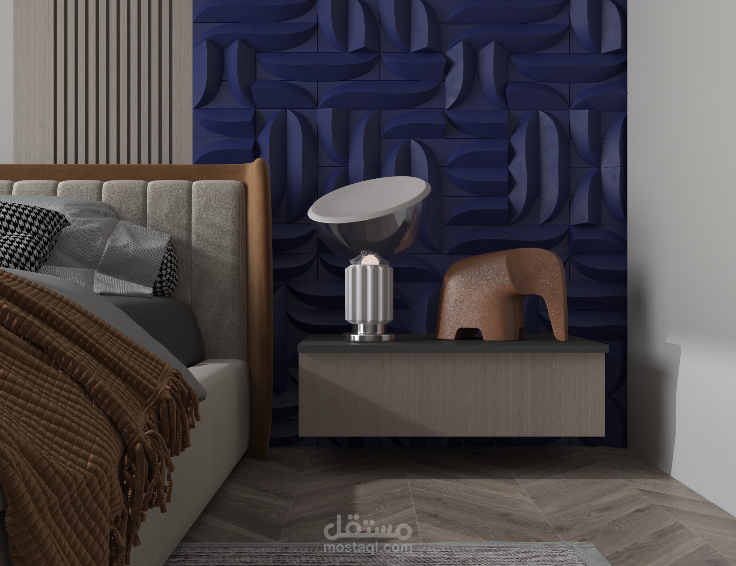 غرفة نوم بطابع حديث