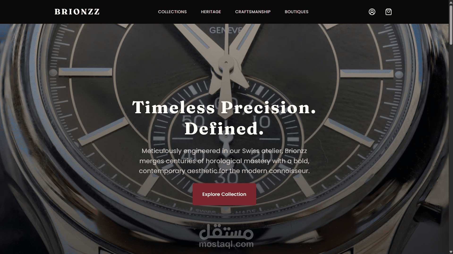 Brionzz — صفحة هبوط فاخرة بـ Next.js + تصميم Responsive