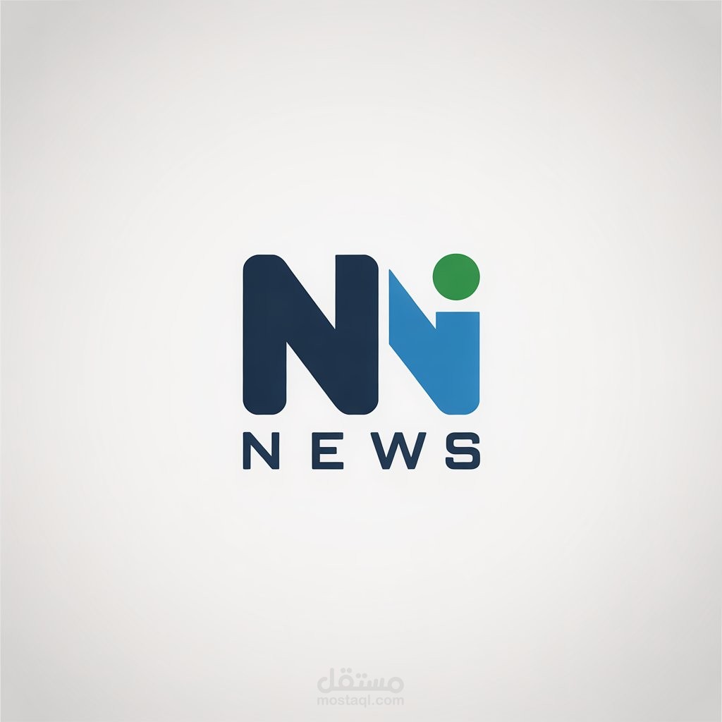 تصميم شعار إخباري حديث لمنصة NI News