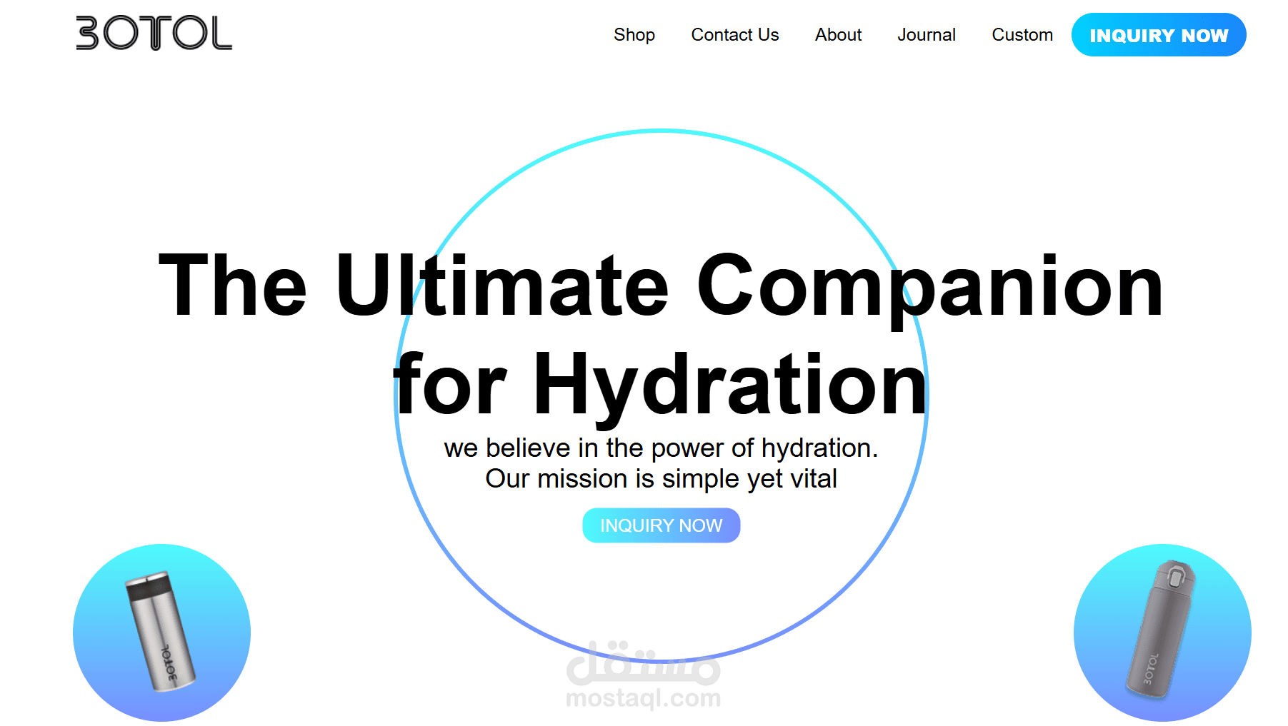 BOTOL – Hydration Product Website